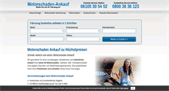 Desktop Screenshot of motorschaden-ankauf.net